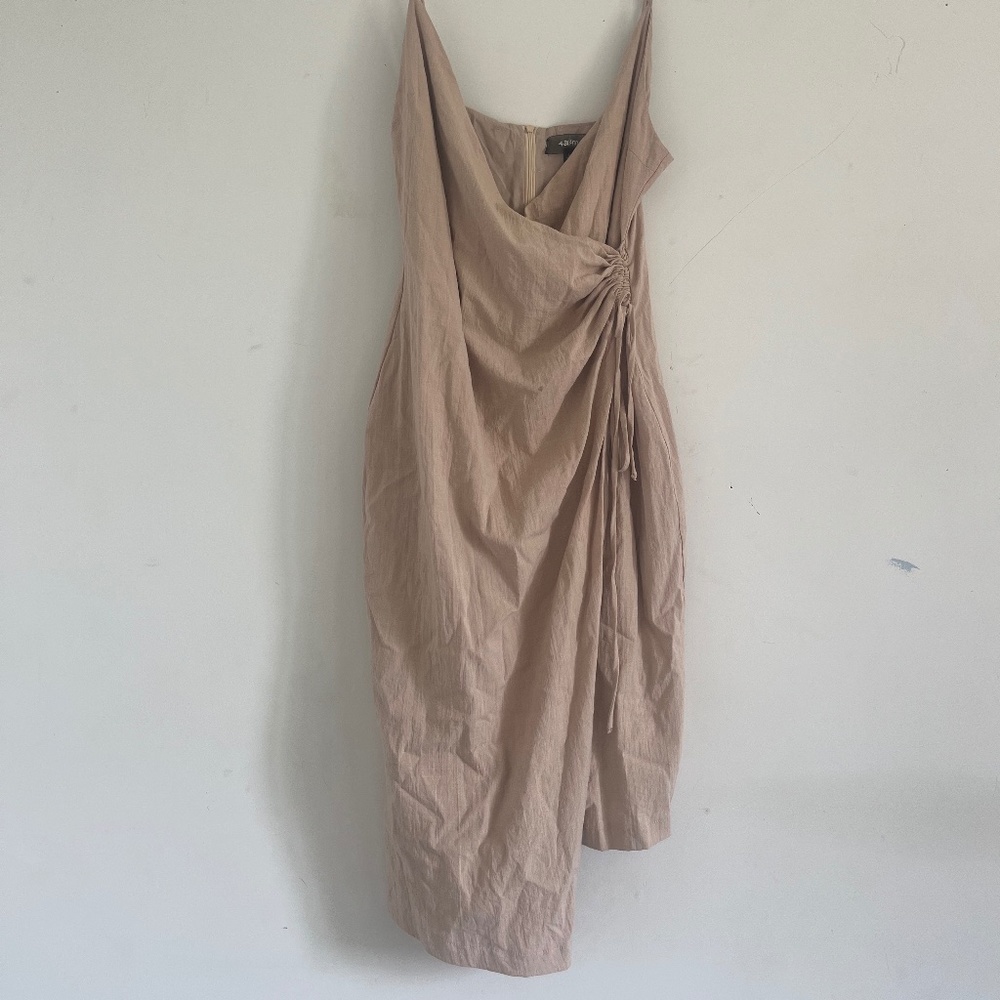 4SI3NNA Beige MIDI Dress